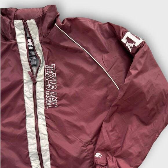 Vintage Starter Texas A&M Aggies Jacket – Maroon Full Zip – Men’s XL - Picture 4 of 13